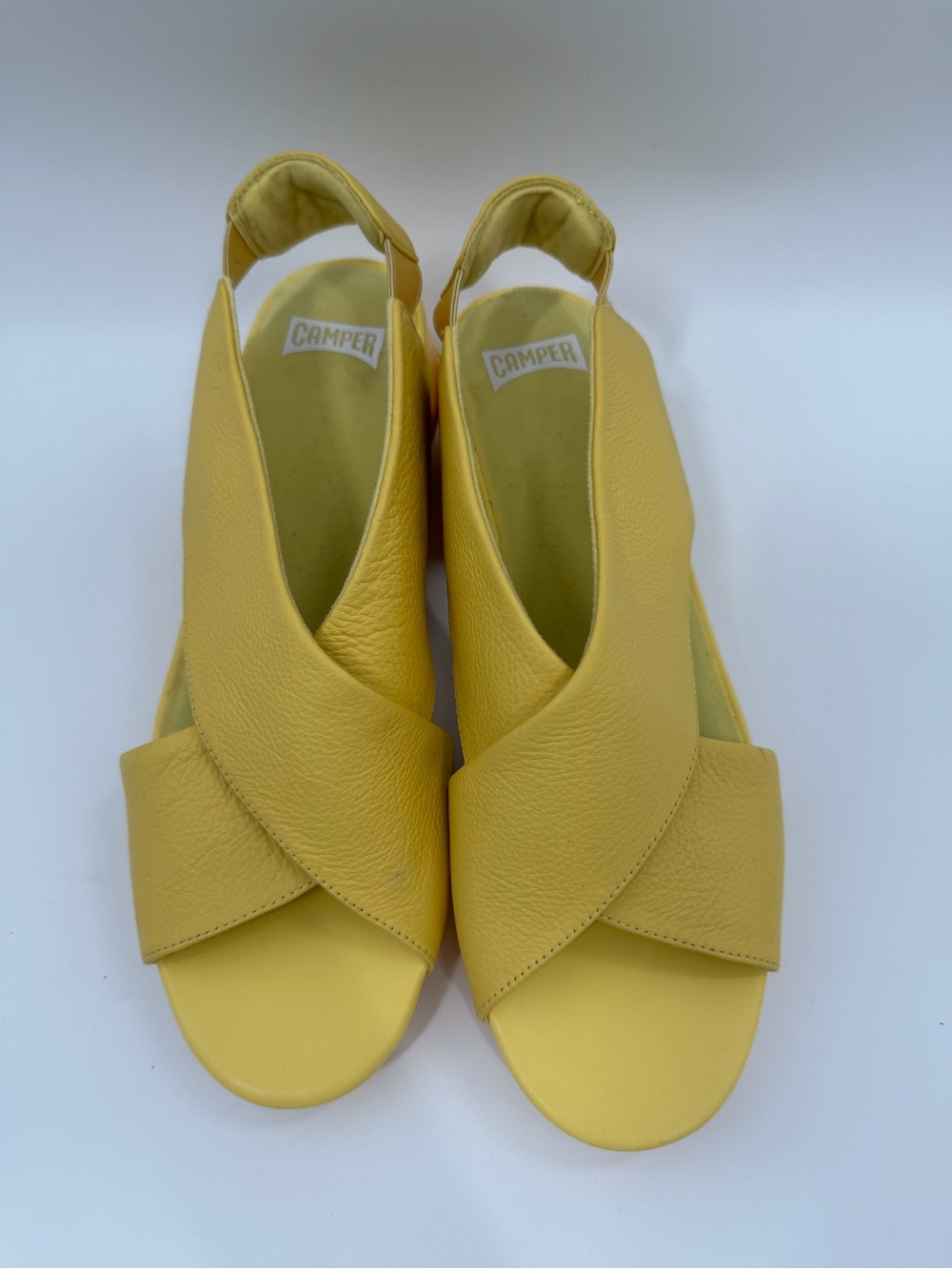 Camper Balloon Yellow Leather Sandal - Picture 3 of 10